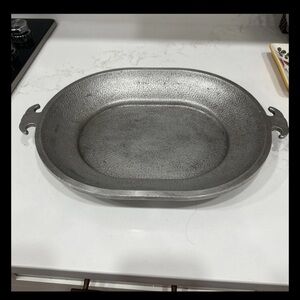 Vintage Guardian Service Ware 13” Cast Aluminum Oval Cookware/Serving Platter